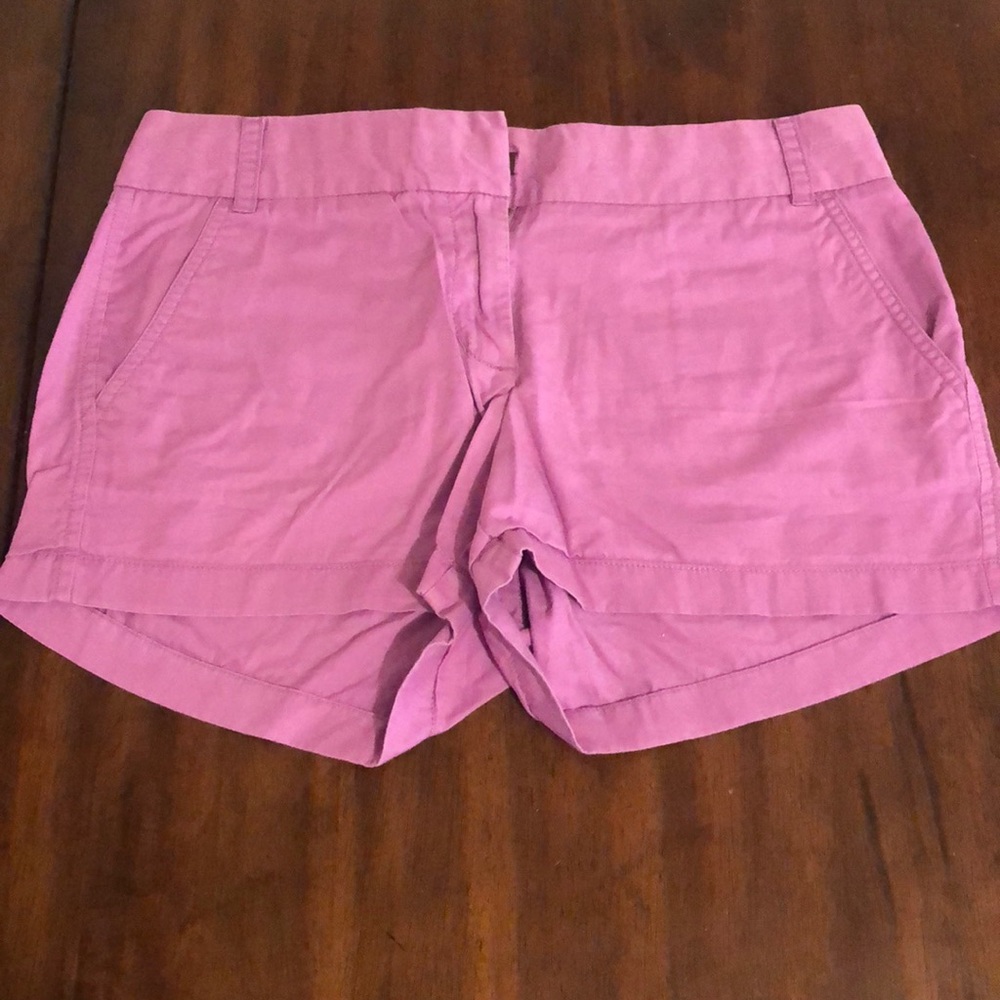 Purple J Crew Chino Shorts